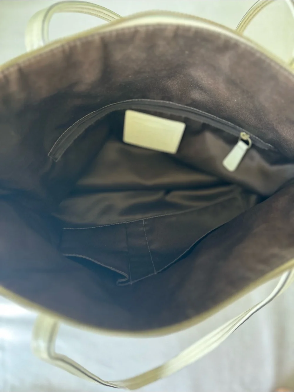 Coach Cream and Light Pink Signature Tote - Picture 4 of 4